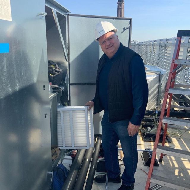 Join us in congratulating HAWK Commissioning Agent and Project Manager William Slavin. This month marks his 6th #HAWKiversary with #TeamGREYHAWK. Bill is pictured performing #commissioning services at Community College of Philadelphia. Thanks for all you do for our projects and clients.