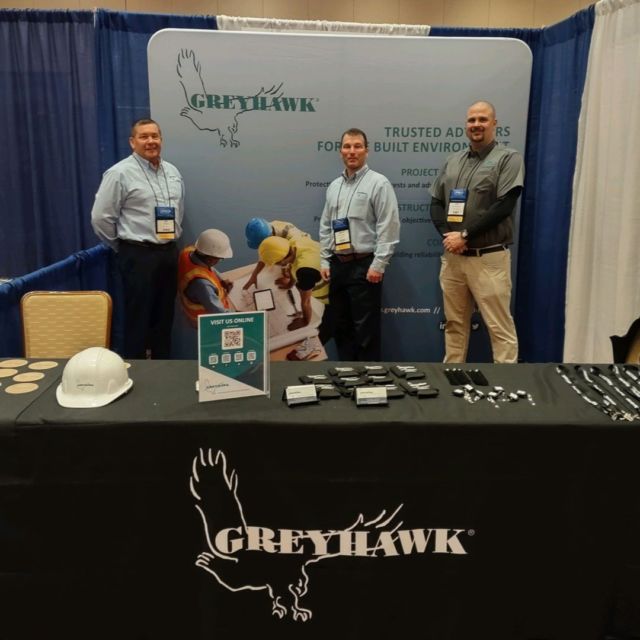 #TeamGREYHAWK is here at the New Jersey School Buildings & Grounds Association 25th Annual Conference and Expo this week. Stop by our booth and say hi. Pictured left to right: HAWKs Jeff Riggs, Rob Dinan, and Joe Brownmiller. #HAWKsOutandAbout